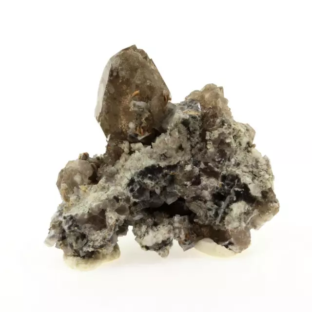 Cuarzo Ahumado + Titanite. 295.9 cts. Macizo Del Mont-Blanc, Francia. Ultra Rara