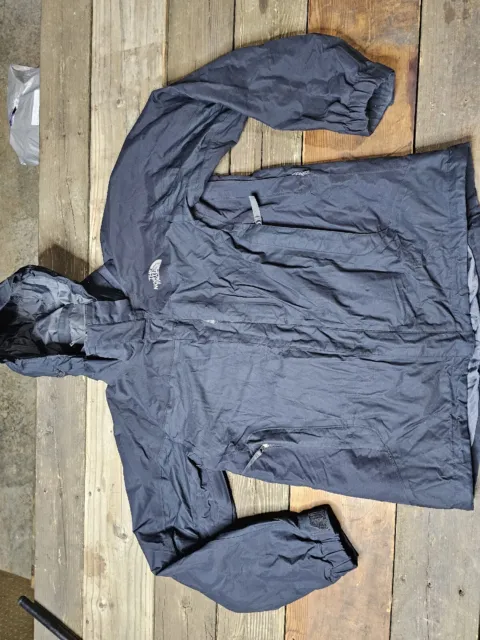 The North Face Hyvent Rain Full Zip Jacket  Men’s Large Black Windbreaker