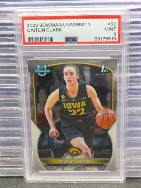 2023 BOWMAN UNIVERSITY Chrome Caitlin Clark #34 Green Refractor /99 Raw