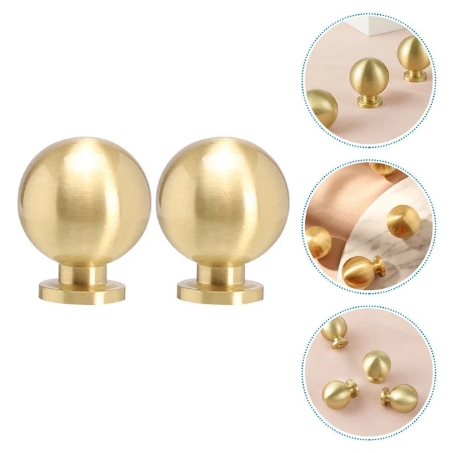 2 Pcs Pupitre Poignée Boule Poignées De Placard Boutons De Tiroir Penderie