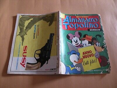 Almanacco Topolino 1966 N.1 Mondadori Disney Originale M.buono Bollino