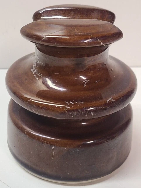 LOCKE HI-TOP 77A USA porcelain brown power insulator 3
