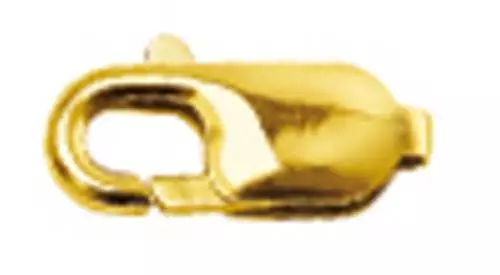 1 Stück Karabiner, Schmuckkarabiner, Kettenverschluss  -333 Gelbgold