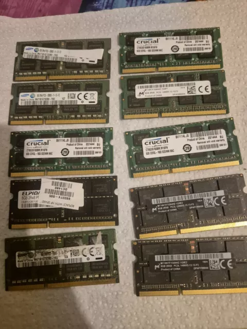 Joblot 10x Ram ddr3 8gb