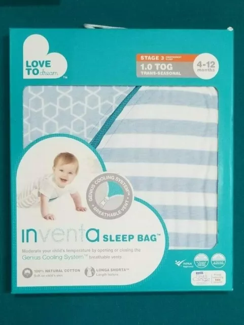 Love To Dream Inventa Sleep Bag, 1.0 Tog 4-12