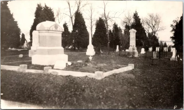 View of Cemetery Unknown Location RPPC