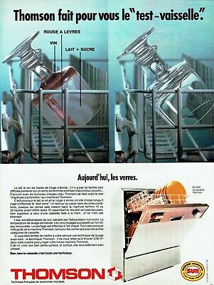 Publicité Advertising 087  1974  le lave vaisselle Thomson 