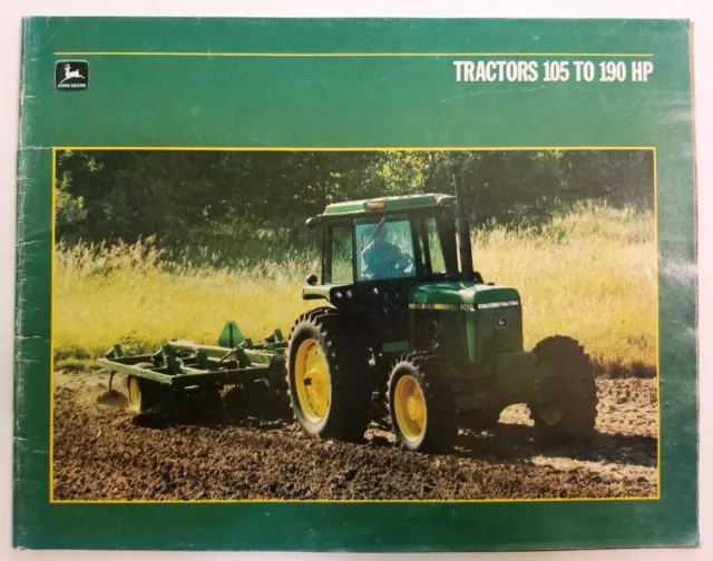 John Deere 4050-4250-4450-4650-4850 Tractors Dealer Sales Brochure - 1986