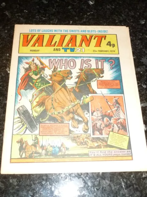 VALIANT & TV21 Comic - Date 23/02/1974 - UK Comic