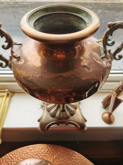 antique copper samovar