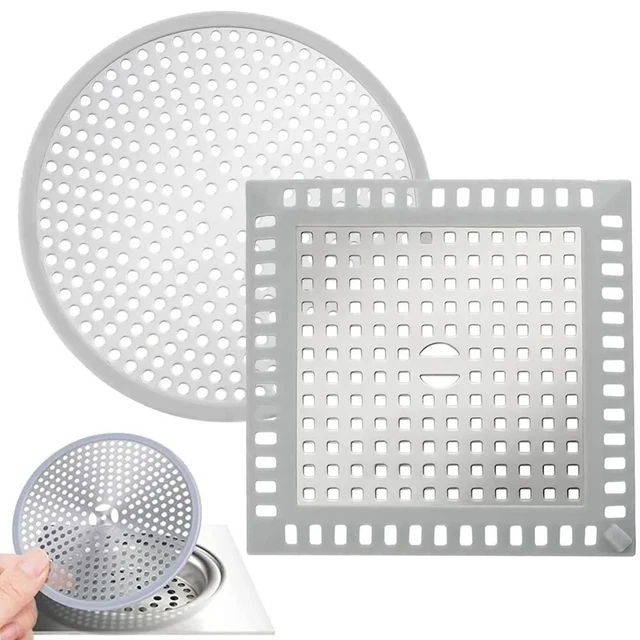Copertura rotonda per scarico a pavimento in acciaio inox, filtro per