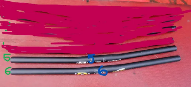 Easton divers cintres bar Monkey bar EA50 31.8 mm, 25.4 mm 660-580 mm