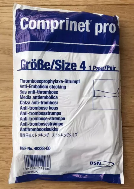 Comprinet Pro Anti- Thrombosestrümpfe Knielang, 1 PAAR Gr. 4