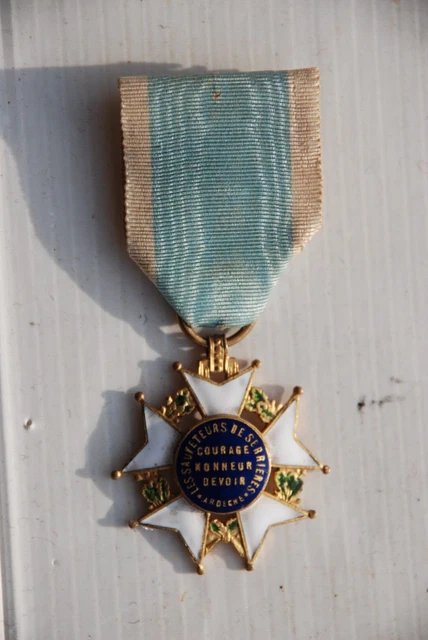 Médaille Chevalier Sauveteurs Des Alpes-Maritimes - Occasion - Modèle 158-48/P21