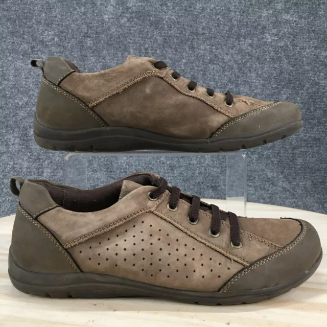 Earth Origins Shoes Womens 10 Rapid Rachael Oxford Sneakers Brown Leather Low