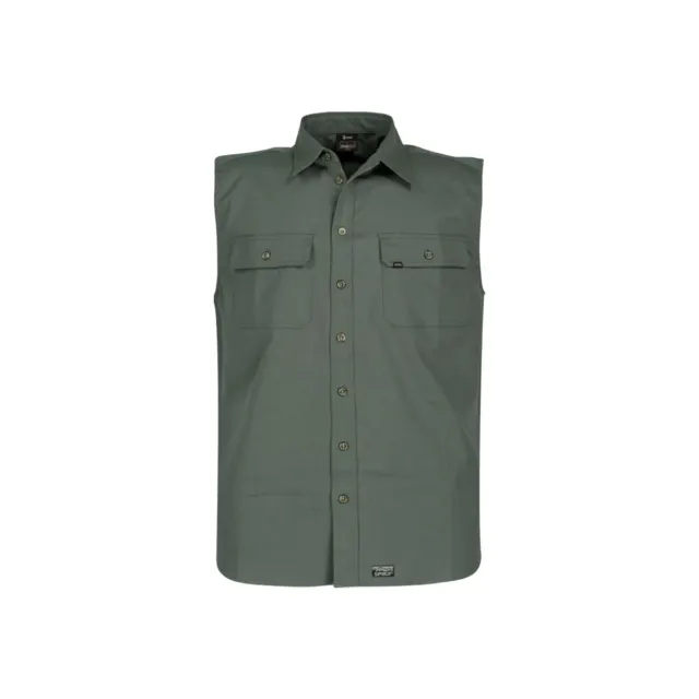 Spika GO Work Sleeveless Shirt - Mens - Washed Green - Extra Large Spika