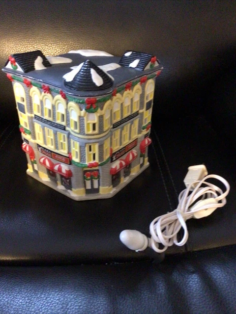 Coca Cola Brand Town Square Lighted Village Bldg Plaza Drugs
