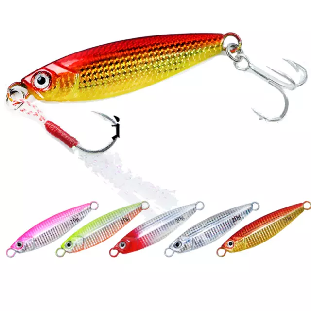 5 Pack 10-60g Offshore Micro Butterfly Metal Jigs Fishing Lure
