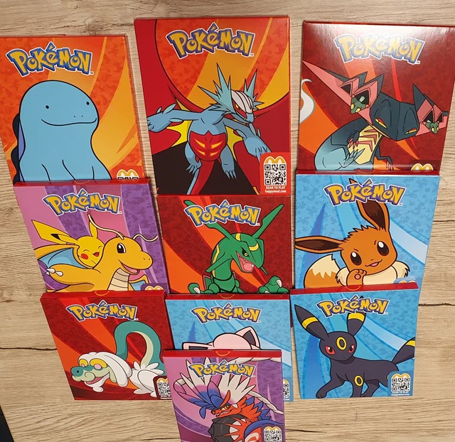 10X MCDONALDS POKEMON Booster Cards, Karten 2025 Spielzeug Mc Donalds