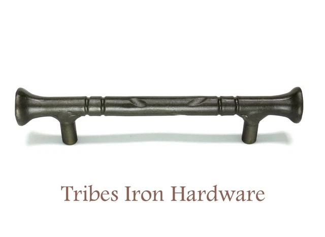 Cabinet Pull Handle Kitchen Door Chest Drawer Hand Forged 5.7" 96mm Wrought Iron