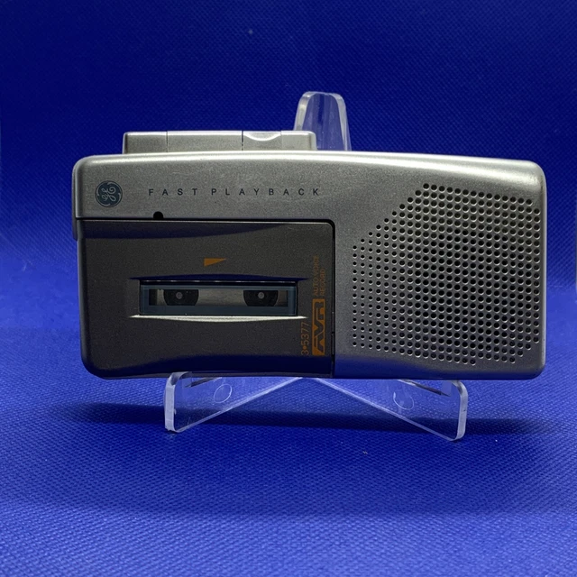 Vintage GE 3-5377 Auto Voice Recorder AVR Fast Playback Micro Cassette TESTED