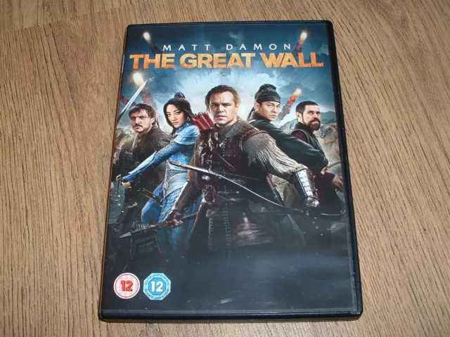 THE GREAT WALL (DVD, 2017) - watched once great condition Matt Damon