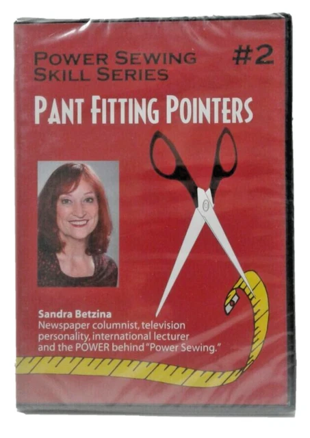 Punteros de montaje para pantalón serie de habilidades de costura eléctrica DVD #2 Sandra Betzina NUEVO
