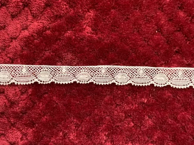 Antique Edwardian French Valenciennes Bobbin lace Edging - 2m by 1.5cm