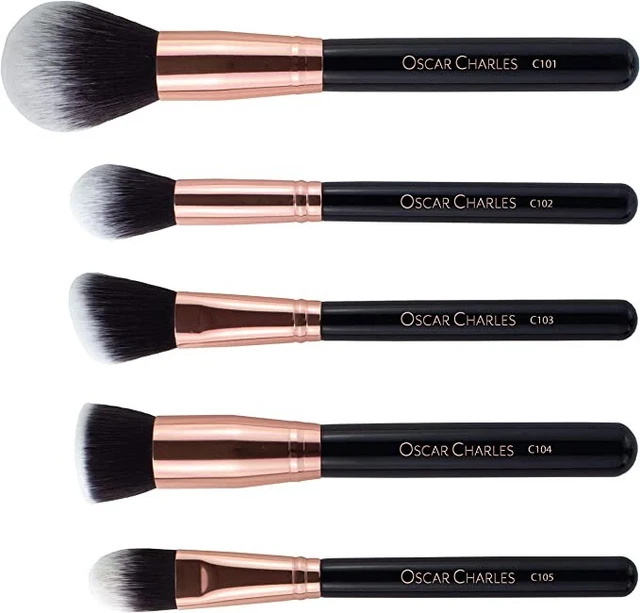 Oscar Charles 17 Pezzi Set di pennelli per trucco professionale con frullator... 3