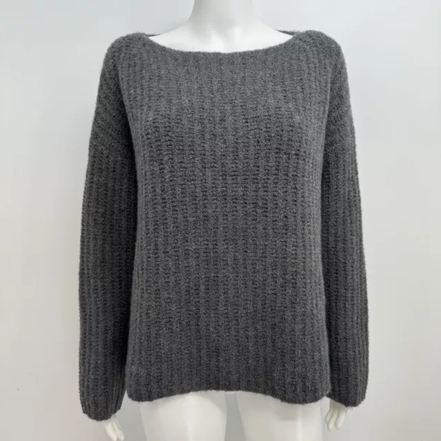 VINCE Sweater Women’s L Gray Cashmere Boat Neck  Boxy