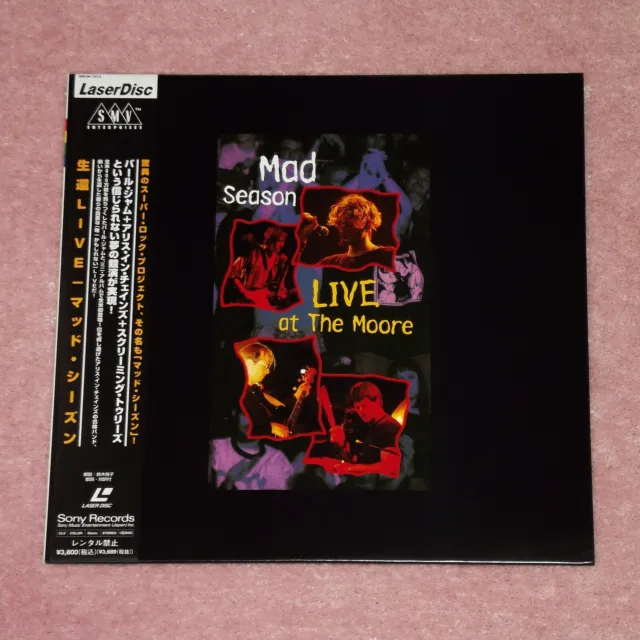 MAD SEASON Live At The Moore - RARE 1995 JAPAN LASERDISC + OBI (SRLM 1513)