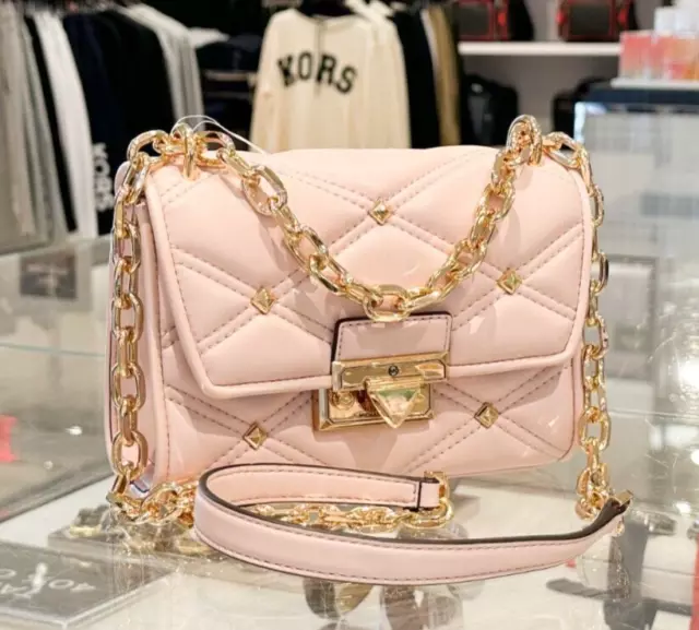 MICHAEL KORS Suri Small Quilted Crossbody Bag- Pink– Wag N' Purr Shop