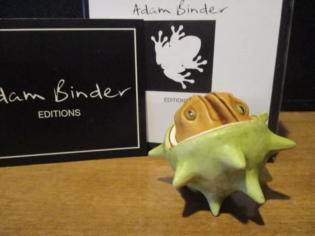 Harmony Kingdom Artist Adam Binder Netsuke Chestnuts Frogs LE 300 RARE FREE SHIP