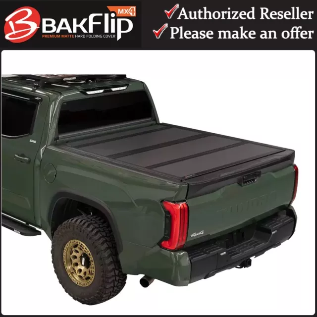 BAKFLIP MX4 FOLDING Tonneau Cover for 20222025 Toyota Tundra 5'7