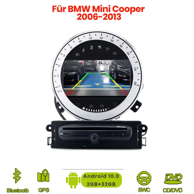 8-Kern 2+32GB Android GPS Autoradio Navi für BMW Mini Cooper DAB+BT 5.0 CarPlay