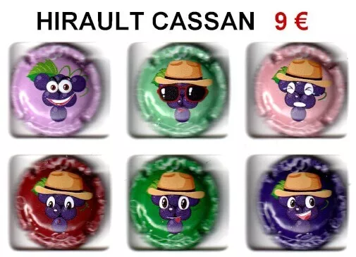 Série de capsules  de champagne HIRAULT CASSAN