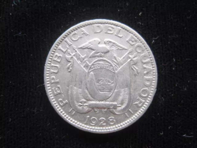 ECUADOR 10 CENTAVOS 1928 Republic Vicente Rocafuerte 1446# MONEY COIN