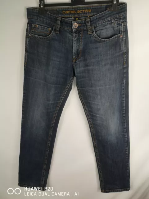 Camel Active" Madison" Mens Blue Modern Fit Straight Denim Jeans Size W34/L32