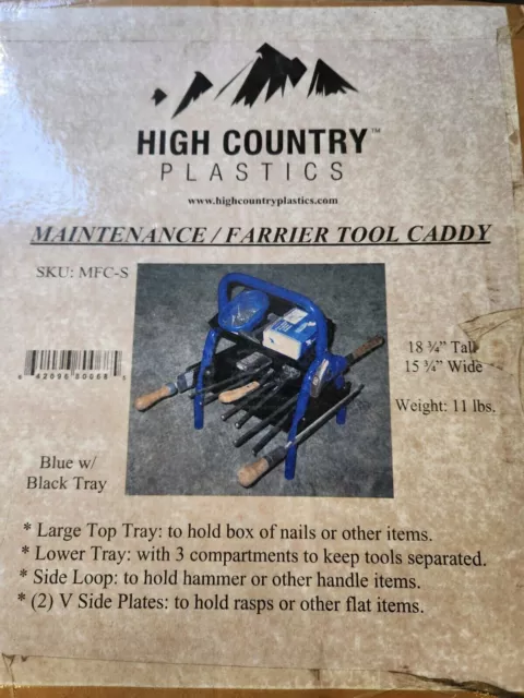 High Country Plastics Maintenance Farrier Tool Caddy