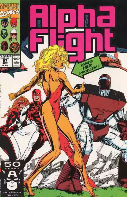 Alpha Flight #97 Marvel Comics June Jun 1991 (VF)