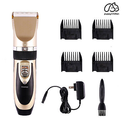 Professional Pet Dog Cat Electric Clippers Hair Grooming Trimmer Shaver Gold