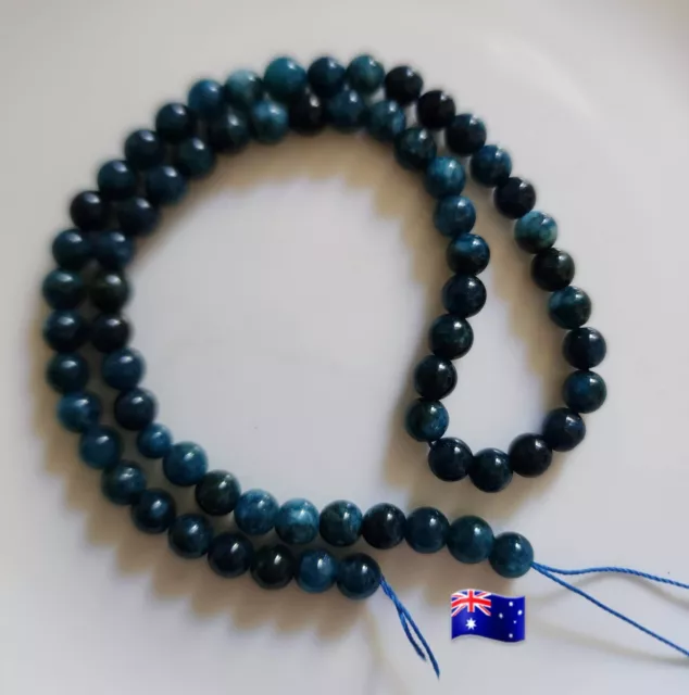 62pcs 6mm Kyanite Natural Stone Beads DIY Jewellery