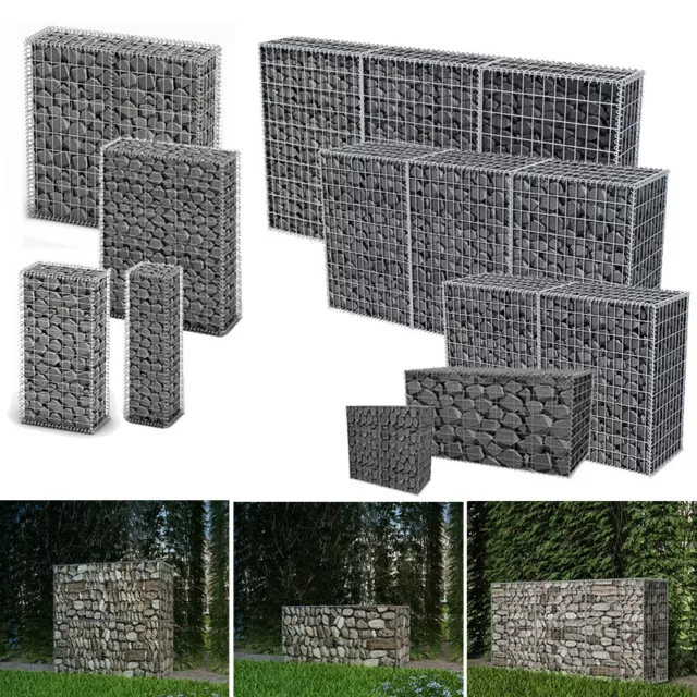 Gabionen Steinkorb Steingabionen Gabion Drahtzaun Säule Gabionenkorb Schüttkorb