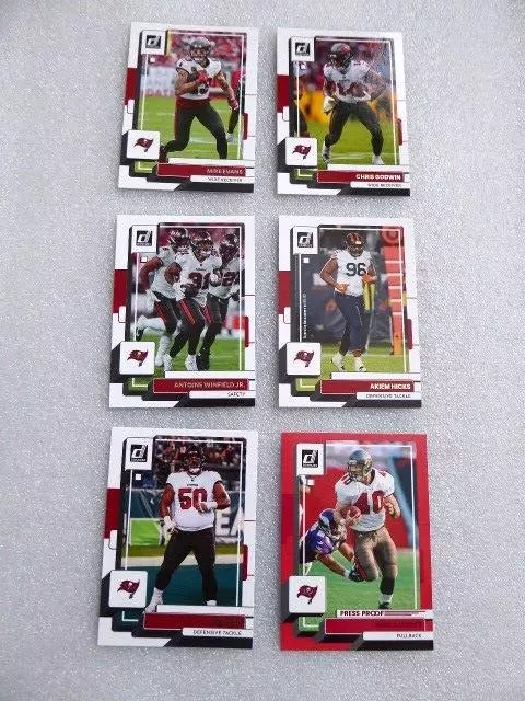 Nfl - Tampa Bay-6 Cards- 2022 Panini Donruss- Inc Press Proof  Mike Alstott