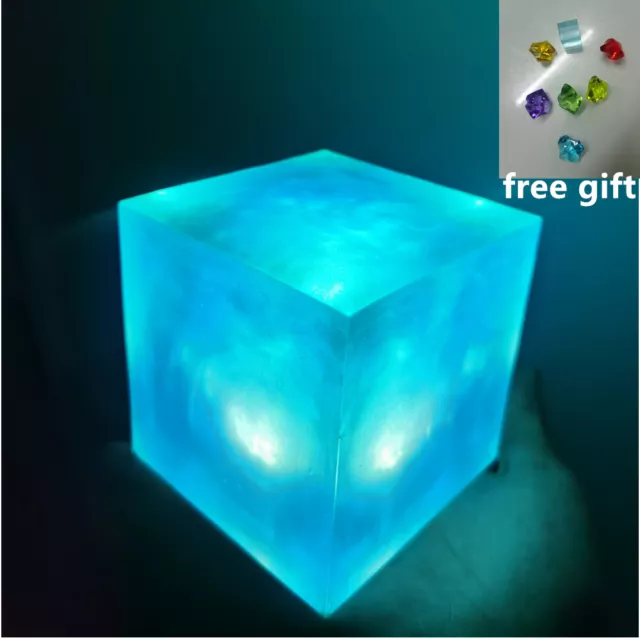 Avengers Thanos Tesseract Cube Universe LED Infinity War Cosplay Props 4/5/6.5cm
