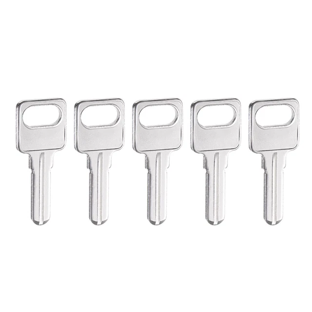 Key Blanks, 24mm Length 1 Slot Brass New Uncut Replacement Accessories 5 Pcs