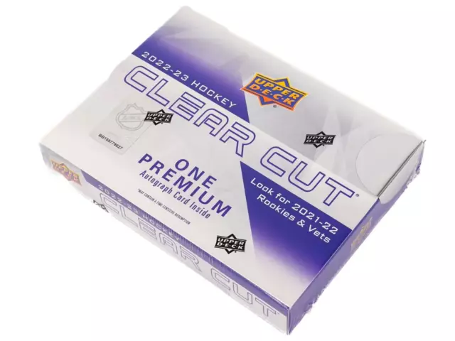 2022-23 Upper Deck Ud Nhl Hockey Clear Cut Factory Sealed Hobby Box Bounty Sp 21