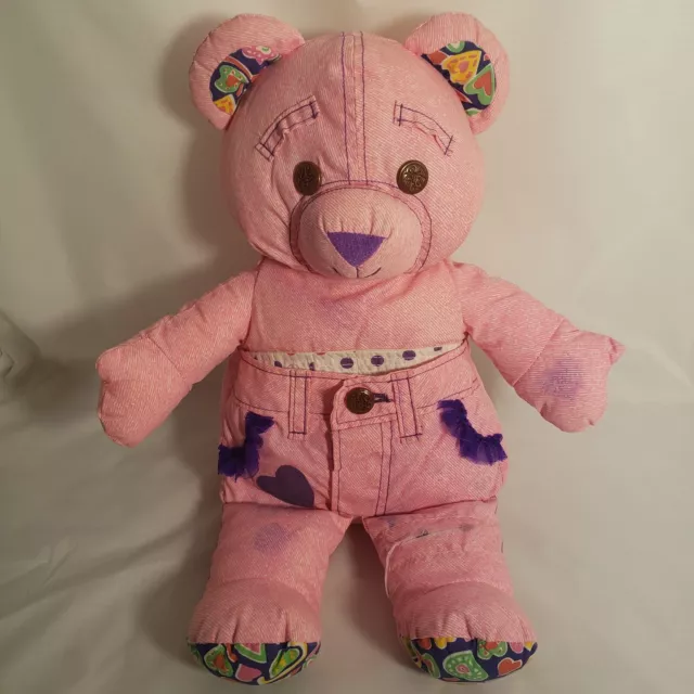 Original Tyco Doodle Bear Vintage 1995 Pink Kid's Toy Write On W Markers