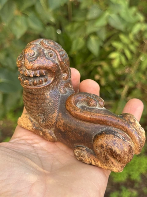 Singe en bois sculpté - Meiji - GALERIE TIAGO