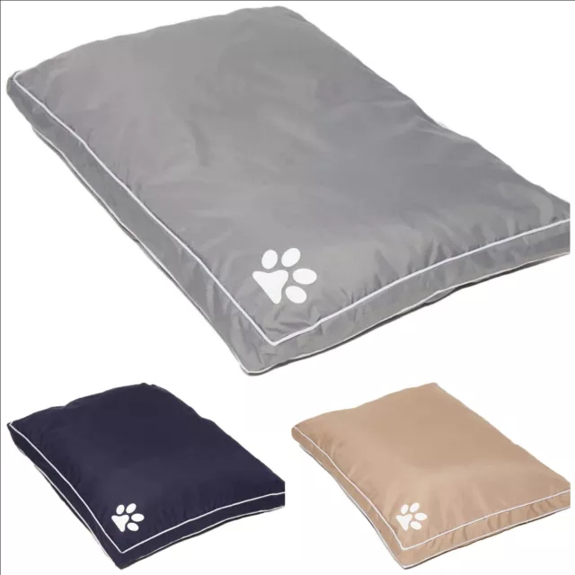 WATERPROOF Dog Bed LARGE & Extra Large Pet Washable Zipped Mattress Cushion